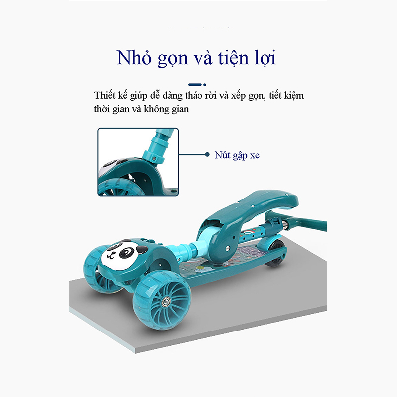 Xe trượt Scooter 3 bánh cho bé có ghế ngồi (10)