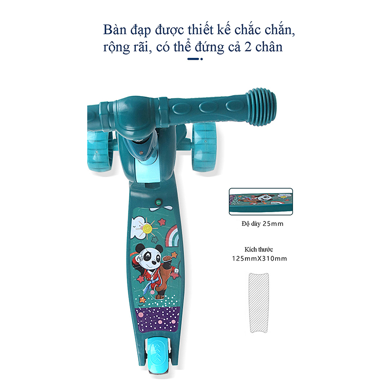 Xe trượt Scooter 3 bánh cho bé có ghế ngồi (3)