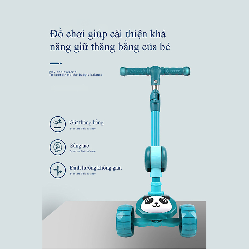 Xe trượt Scooter 3 bánh cho bé có ghế ngồi (4)