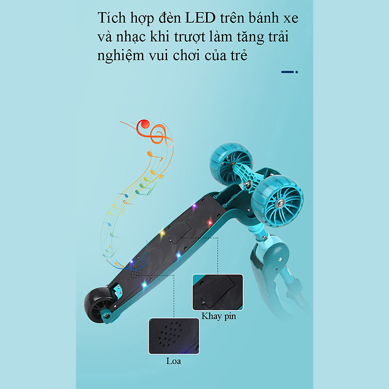 Xe trượt Scooter 3 bánh cho bé có ghế ngồi (7)