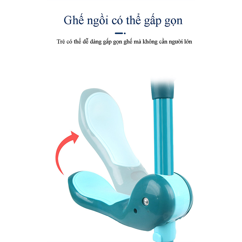 Xe trượt Scooter 3 bánh cho bé có ghế ngồi (8)