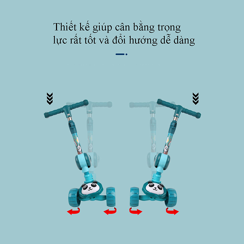 Xe trượt Scooter 3 bánh cho bé có ghế ngồi (9)